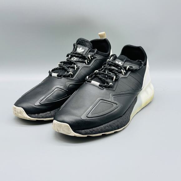 Adidas ZX 2K Boost Shoes Mens Size 9 Black White S42835 Sneakers Comfort - Picture 4 of 12